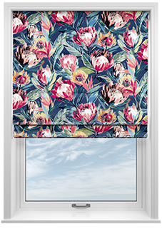 Ophelia, Midnight - Twist&Fit Roman Blind